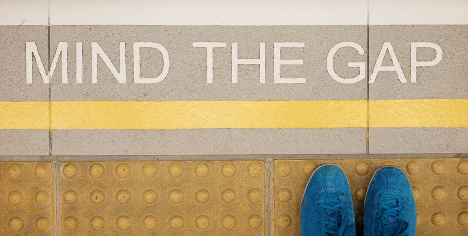 Mind the gap graphic