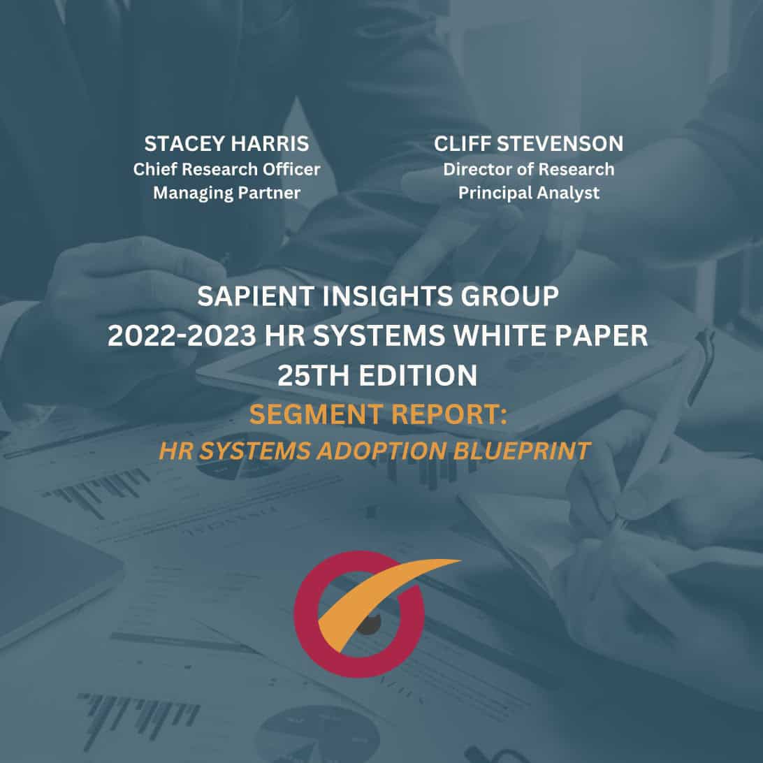 Sapient insights group HR systems white paper, 2022-2023, HR adoption blueprint, industry research report, HR digital transformation, talent management strategies.
