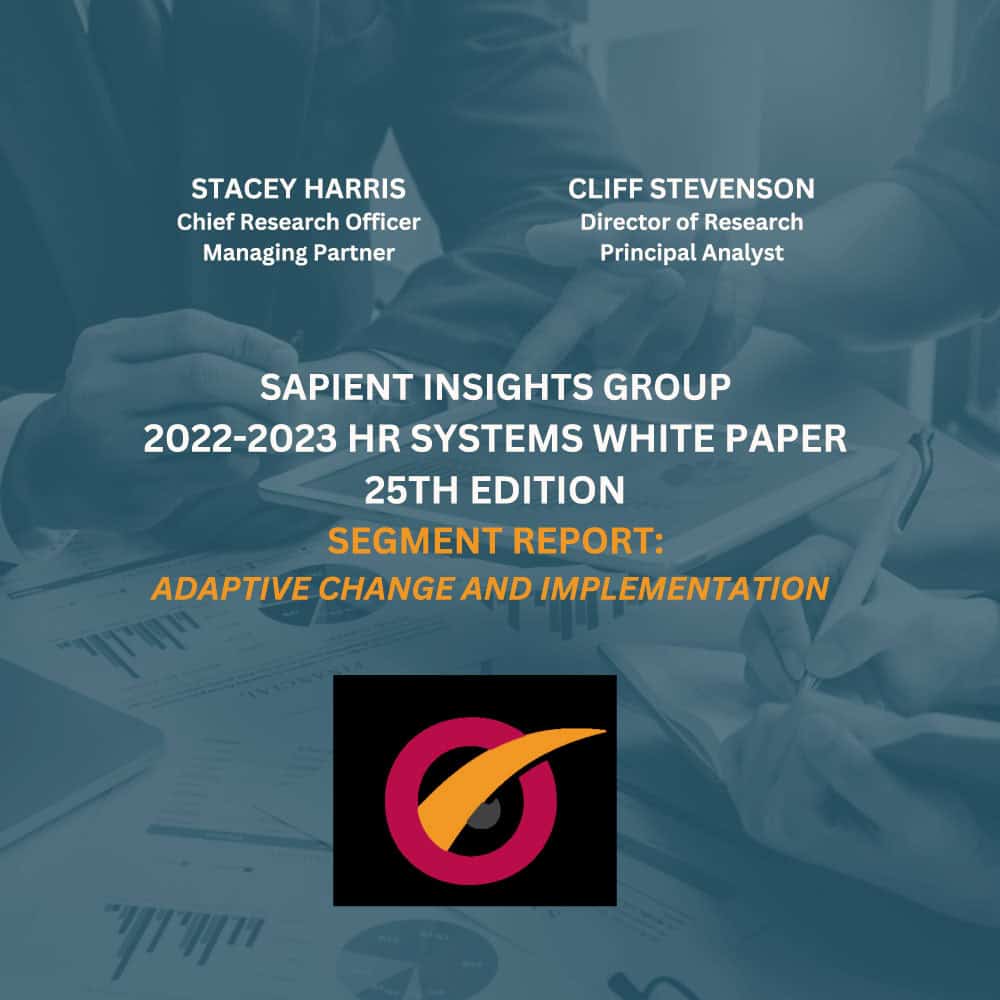Stacey Harris Chief Research Officer and Cliff Stevenson Director of Research at Sapient Insights Group discussing HR systems white paper.
